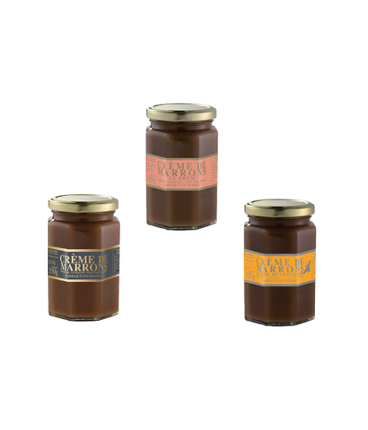 Mix of chestnut creams