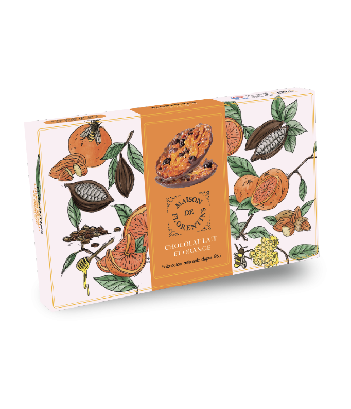 Orange and Milk Chocolate Florentines