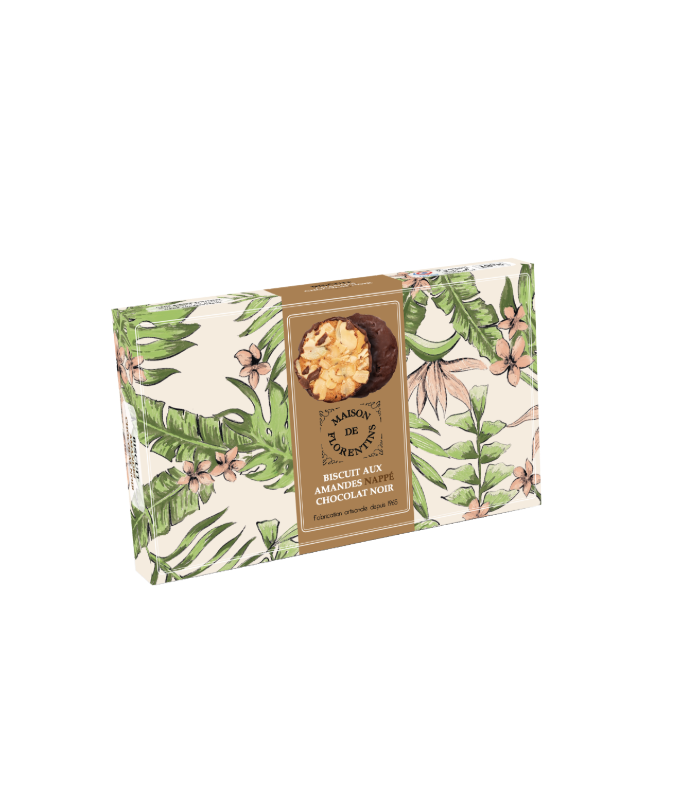 Almond Biscuit Covered with Dark Chocolat