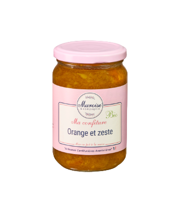 Organic orange jam with zest