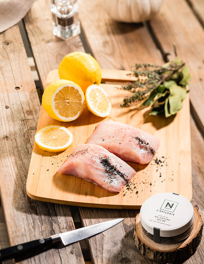 Fine sea salt with dried caviar