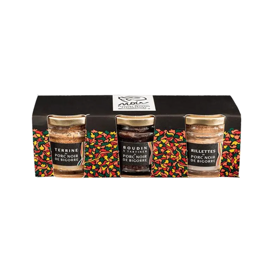 Trio of Bigorre Black Pork verrines